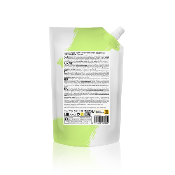 RECHARGE – Après-shampoing Aloe vera pour cheveux colorés et secs