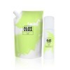 Coffret – Shampoing Aloe vera pour tous types de cheveux + Recharge (200 ml + 500 ml)